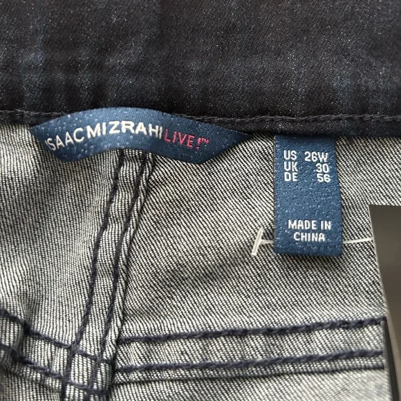 Isaac Mizrahi Live Light Wash Embellished Jeans Size 26w Tall - Picture 4 of 4